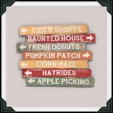 brocante. autumn farm signs [boxed]