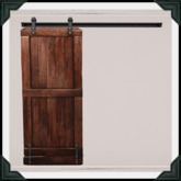 brocante. barn door slider / dark [box]