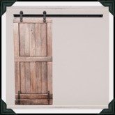 brocante. barn door slider / light [box]