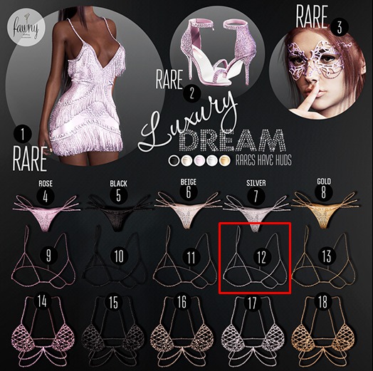 Fawny - Luxury Dream.Bra(12) - Silver - Maitreya