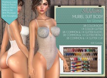 Addams "Muriel" Mesh Bodysuit -Maitreya, Belleza, Slink #FATPACK