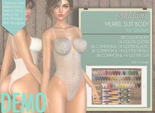 Addams "Muriel" Mesh Bodysuit -Maitreya, Belleza, Slink #DEMO