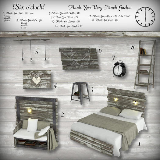 !Six o'clock! Plank You Very Much 1 RARE & 7 COMMONS FULL SET