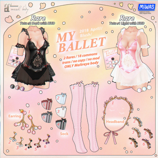 MIWAS / My Ballet Earring #3