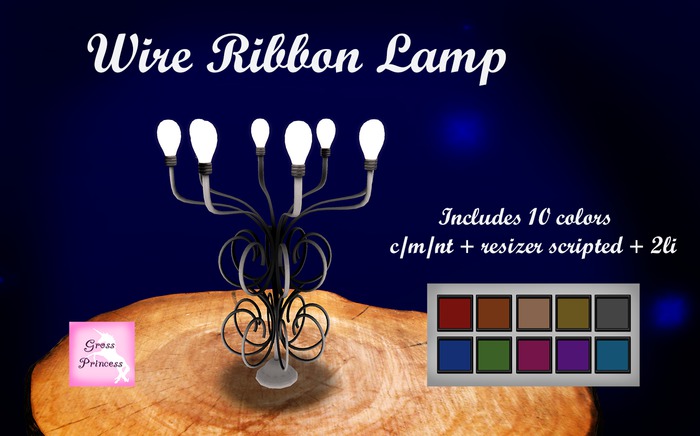 {.Gross Princess.} Wire Ribbon Lamp