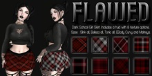 Flawed - Dark School Girl Skirt /w Hud - Female
