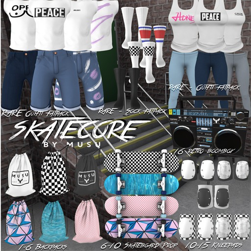 -MUSU- Skatecore Outfit RARE Gianni (Boxed)