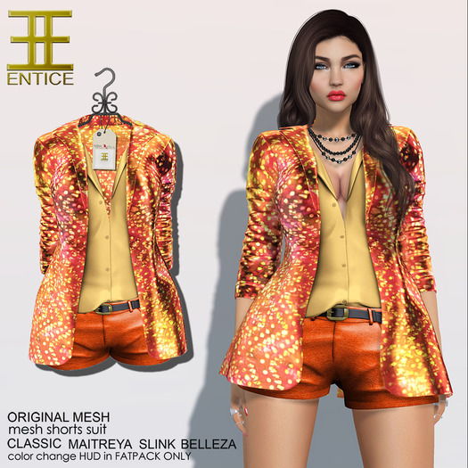 Entice - Fancy Pants Suit - Golden