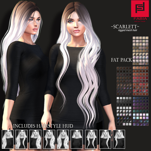 -FABIA- Mesh Hair   < Scarlett> Fat Pack