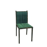 Chaise verte et tube  Val
