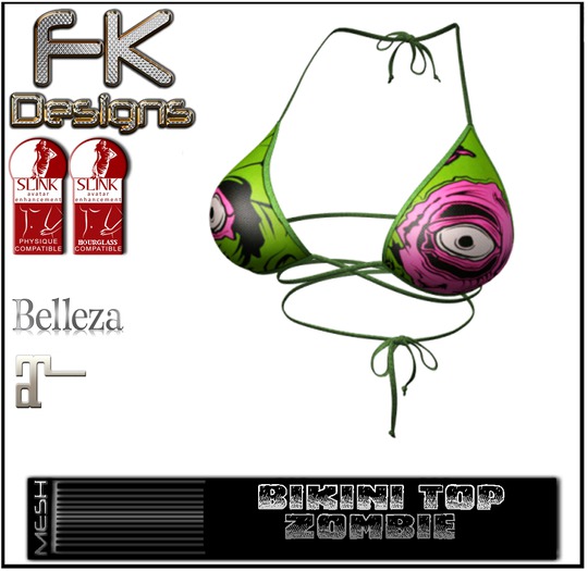 FK! - Bikini Top - Zombie