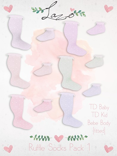 ~Lazo - Ruffle Sock/Socks - DEMO