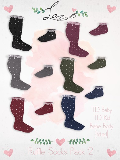 ~Lazo - Ruffle Socks - Pack 2