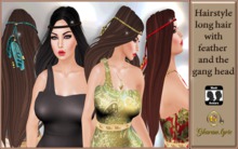 Hair Brown - Heaband olive