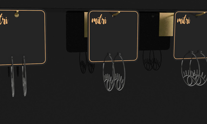 Mitri // Cleo earring Silver // wear to unpack