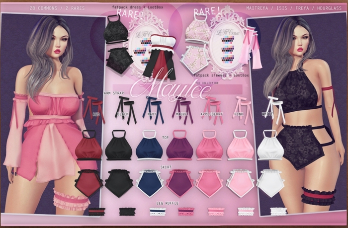 {le fil casse} Maylee Collection Leg Ruffle Maitreya Babydoll