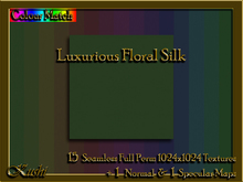 Luxurious Floral Silk Solids Seamless Textures