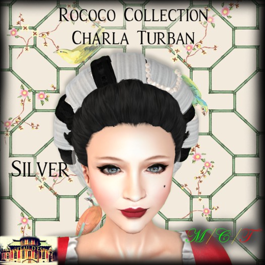 ~CdE~ Rococo Charla SILVER Turban