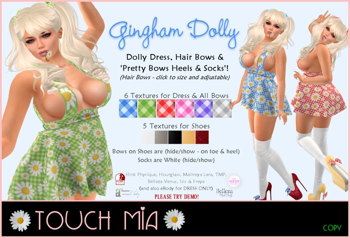 {TOUCH MIA} Gingham Dolly