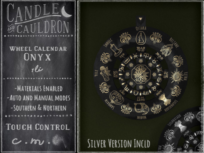 {C&C} Wheel Calendar - Onyx