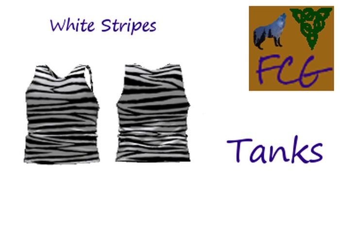Callum Tank White Stripes