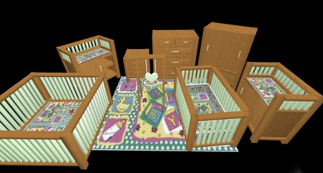 light wood nursery furniture