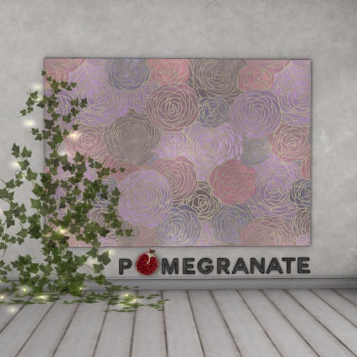 Pomegranate Bouquet Rug - Garden - FREE In-World