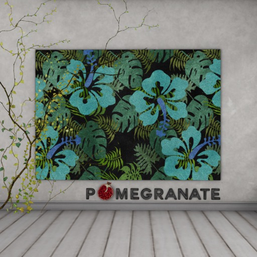 Pomegranate - Rug - Hibiscus - Sea