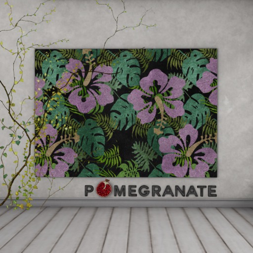 Pomegranate - Rug - Hibiscus - Lavender