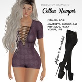 !MiH Cotton Romper - BURG DIA  [boxed]