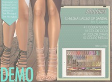Addams "Chelsea" Laced Up Sandals -Maitreya, Belleza, Slink #DEMO