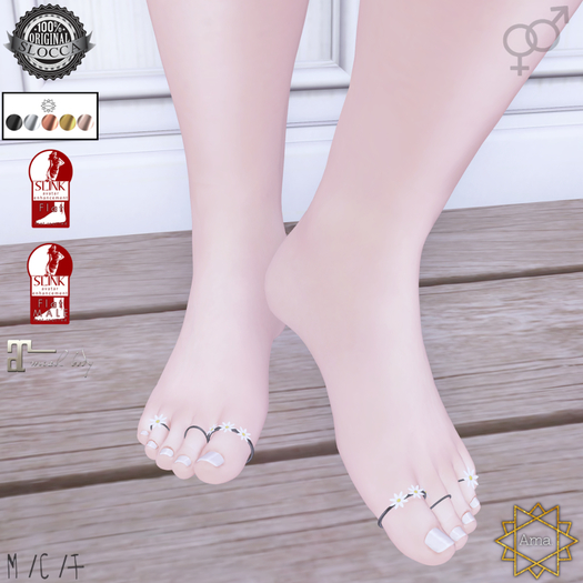Ama. : Dance in the Daisies Toe Rings