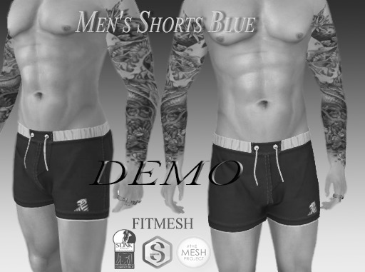 *A&T*Men's Shorts Blue DEMO