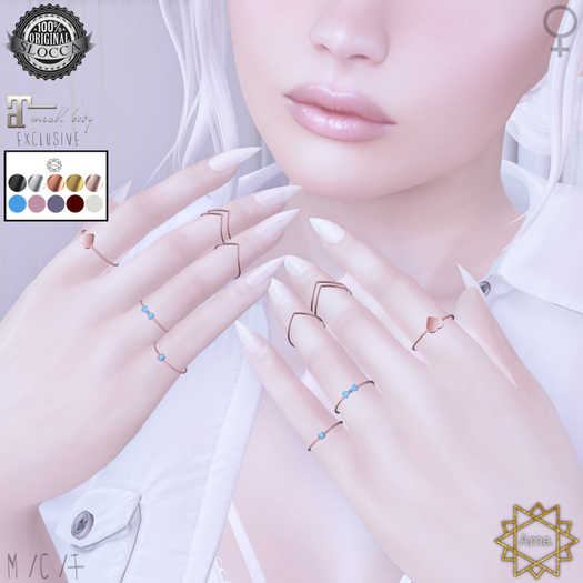 DEMO Ama. : Delicate Rings : Left {Maitreya}