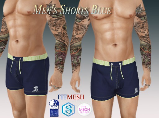 *A&T*Men's Shorts Blue