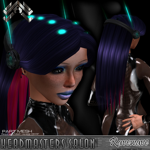 Headmaster Cyber Hair Studio - Ravewave Hair - All Value Pack