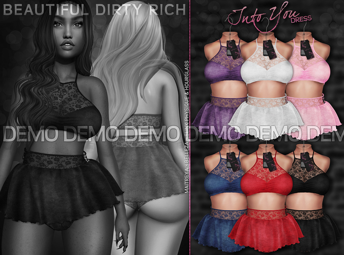 ...:::Beautiful Dirty Rich:::... Into You -Dress- DEMO