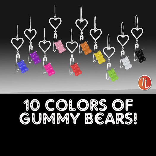 ~TL~ Bite Me Bears Earrings Fatpack