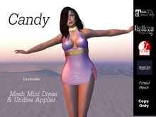 Candy Mesh Dress - Lavender (Boxed)