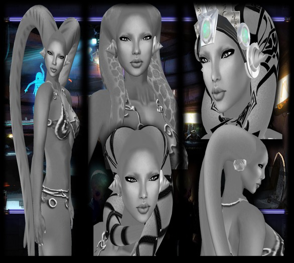 SKBW Rigged Mesh Lekku Grey (Tintable)