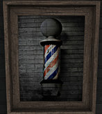 CB26: VINTAGE BARBER WALL PICTURES SIGNS POLE