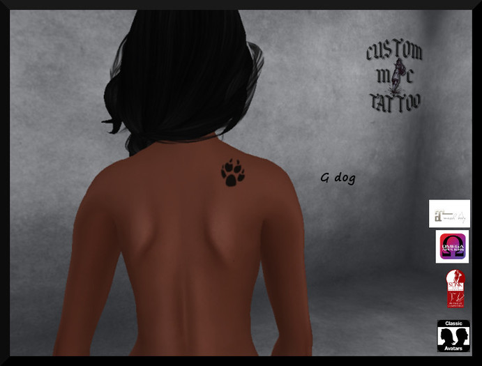 G dog Custom M&C tattoo