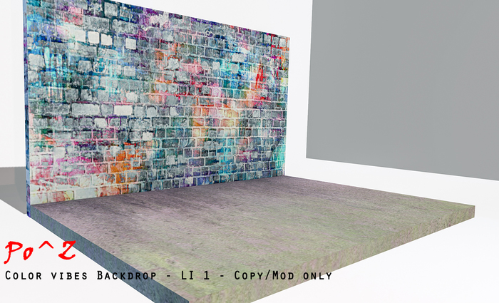 Po^Z - Color vibes Backdrop * copy/Mod only *