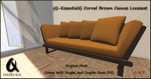 {Q-Essentials} Dorval Loveseat - Canvas Brown