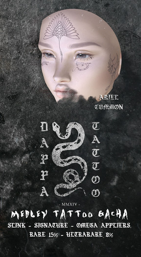 DAPPA - Ariel Face Tattoo.
