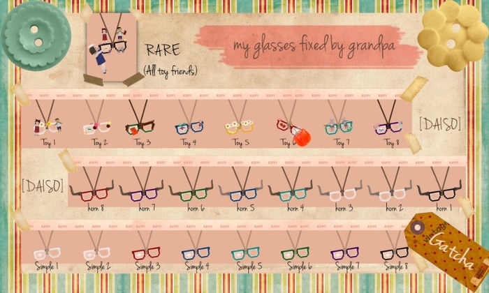 [DAISO] my glasses fixed by grandpa - horn 6