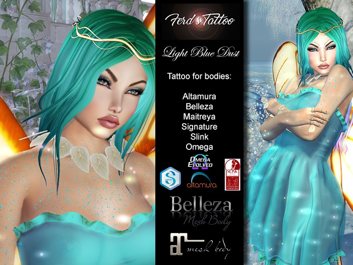 Ferd's Tattoo - Light Blue Dust (BOX) (wear)