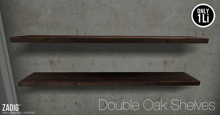ZADIG. Double oak shelf [clearance]
