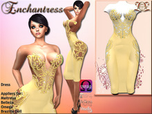 ![Enchantress] Alessandra Dress Yellow