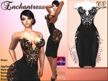 ![Enchantress] Alessandra Dress Black